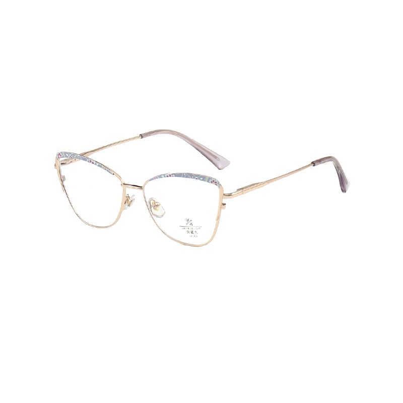 F93020 Femmes Personnalité Cat Eye Cadre Anti-lumière Bleue Lunettes